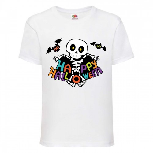 Футболка детская Хэллоуин (Halloween) белая (halloween-03-white) 104 см Футболка детская Хэллоуин (Halloween) белая (halloween-03-white) 104 см