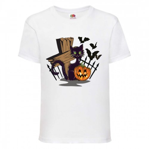 Футболка детская Хэллоуин (Halloween) белая (halloween-06-white) 152 см Футболка детская Хэллоуин (Halloween) белая (halloween-06-white) 152 см