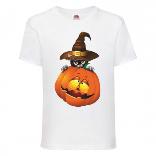 Футболка детская Хэллоуин (Halloween) белая (halloween-013-white) 164 см Футболка детская Хэллоуин (Halloween) белая (halloween-013-white) 164 см