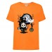 Футболка детская Хэллоуин  (Halloween) оранжевая (halloween-01-orange) 164 см