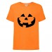 Футболка детская Хэллоуин  (Halloween) оранжевая (halloween-010-orange) 164 см