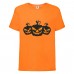 Футболка детская Хэллоуин  (Halloween) оранжевая (halloween-014-orange) 164 см