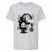 Футболка детская Хэллоуин  (Halloween) серая (halloween-01-gray) 164 см