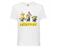 Футболка Миньоны 1 (Minions) белая (MIN wh 1) 104 см