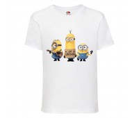 Футболка Миньоны 3 (Minions) белая (MIN wh 3) 98 см