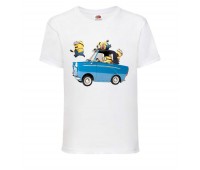 Футболка Миньоны 7 (Minions) белая (MIN wh 7) 98 см