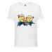 Футболка Миньоны 9 (Minions) белая (MIN wh 9) 98 см