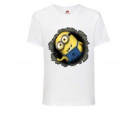 Футболка Миньоны 10 (Minions) белая (MIN wh 10) 98 см