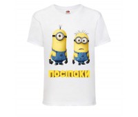 Футболка Миньоны 12 (Minions) белая (MIN wh 12) 98 см