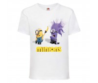 Футболка Миньоны 13 (Minions) белая (MIN wh 13) 98 см