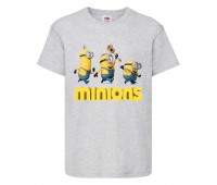 Футболка Миньоны 1 (Minions) серая (MIN gr 1) 98 см