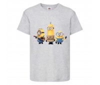 Футболка Миньоны 3 (Minions) серая (MIN gr 3) 98 см