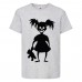 Футболка детская Хэллоуин  (Halloween) серая (halloween-07-gray) 104 см