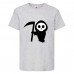 Футболка детская Хэллоуин  (Halloween) серая (halloween-015-gray) 104 см