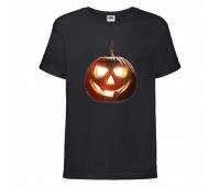 Футболка детская Хэллоуин  (Halloween) черная (halloween-02-black) 104 см