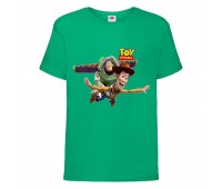 Футболка История игрушек 1 (Toy Story) зеленая (TST grn 1) 128 см