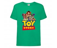 Футболка История игрушек 3 (Toy Story) зеленая (TST grn 3) 128 см