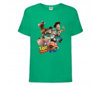 Футболка История игрушек 4 (Toy Story) зеленая (TST grn 4) 128 см