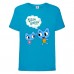 Футболка Котики вперед 002 (Cats forward ) синяя (CFO blu 002) 104 см