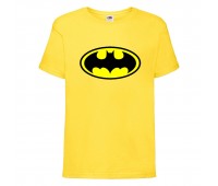 Футболка детская Марвел  (Marvel & DC) желтая (batman-yellow) 104 см