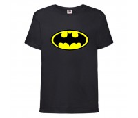 Футболка детская Марвел  (Marvel & DC) черная (batman-black) 104 см