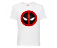 Футболка детская Марвел  (Marvel & DC) белая (deadpool-001-white) 104 см