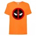 Футболка детская Марвел  (Marvel & DC) оранжевая (deadpool-001-orange) 104 см