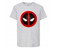 Футболка детская Марвел  (Marvel & DC) серая (deadpool-001-gray) 104 см