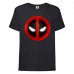 Футболка детская Марвел  (Marvel & DC) черная (deadpool-001-black) 152 см