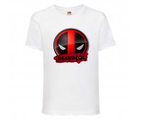 Футболка детская Марвел  (Marvel & DC) белая (deadpool-002-white) 152 см