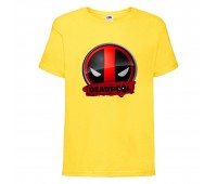 Футболка детская Марвел  (Marvel & DC) желтая (deadpool-002-yellow) 152 см