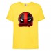 Футболка детская Марвел  (Marvel & DC) желтая (deadpool-002-yellow) 152 см