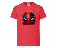 Футболка детская Марвел  (Marvel & DC) красная (deadpool-002-red) 152 см