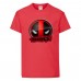 Футболка детская Марвел  (Marvel & DC) красная (deadpool-002-red) 164 см