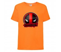 Футболка детская Марвел  (Marvel & DC) оранжевая (deadpool-002-orange) 164 см