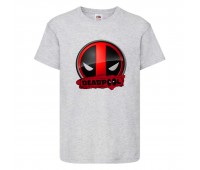 Футболка детская Марвел  (Marvel & DC) серая (deadpool-002-gray) 152 см