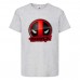 Футболка детская Марвел  (Marvel & DC) серая (deadpool-002-gray) 152 см