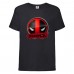 Футболка детская Марвел  (Marvel & DC) черная (deadpool-002-black) 152 см