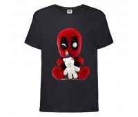 Футболка детская Марвел  (Marvel & DC) черная (DP-unicorn-black) 164 см