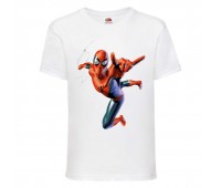 Футболка детская Марвел  (Marvel & DC) белая (spider-white) 104 см