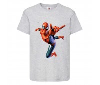 Футболка детская Марвел  (Marvel & DC) серая (spider-gray) 104 см