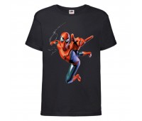 Футболка детская Марвел  (Marvel & DC) черная (spider-black) 104 см