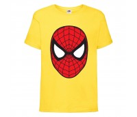 Футболка детская Марвел  (Marvel & DC) желтая (spiderman-yellow) 104 см