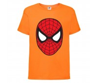 Футболка детская Марвел  (Marvel & DC) оранжевая (spiderman-orange) 104 см