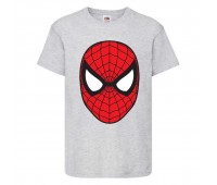 Футболка детская Марвел  (Marvel & DC) серая (spiderman-gray) 104 см