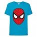 Футболка детская Марвел  (Marvel & DC) голубая (spiderman-blue) 116 см