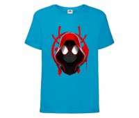 Футболка детская Марвел  (Marvel & DC) голубая (spiderman-001-blue) 104 см