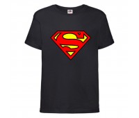 Футболка детская Марвел (Marvel & DC) черная (superman-001-black) 104 см Футболка детская Марвел (Marvel & DC) черная (superman-001-black) 104 см
