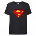 Футболка детская Марвел  (Marvel & DC) черная (superman-001-black) 104 см