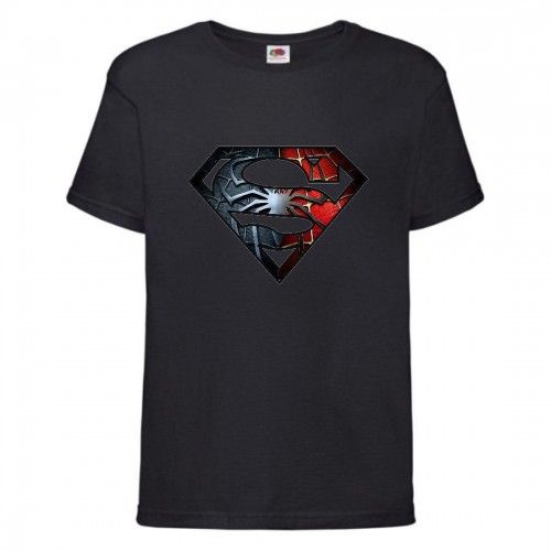Футболка детская Марвел (Marvel & DC) черная (superspider-001-black) 104 см Футболка детская Марвел (Marvel & DC) черная (superspider-001-black) 104 см